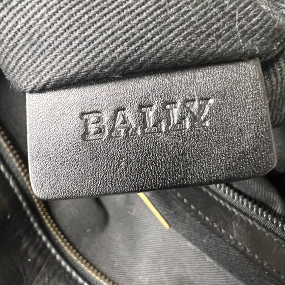 Bally Leather Trainspotting Stripe Tote Bag Unisex - Picture 11 of 13